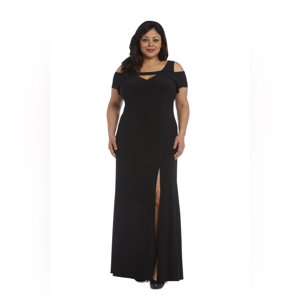 Black 18W Nightway Plus Size Long Formal Dress